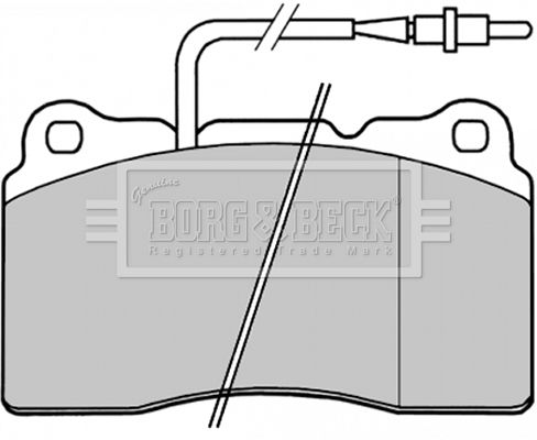 BORG & BECK Комплект тормозных колодок, дисковый тормоз BBP1829